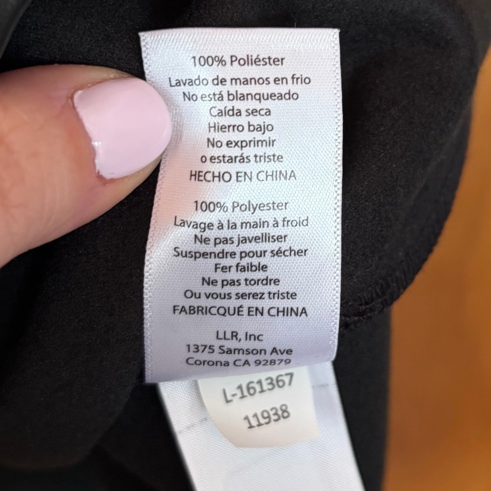 LuLaRoe Black Faux Leather Skirt - Picture 7 of 7